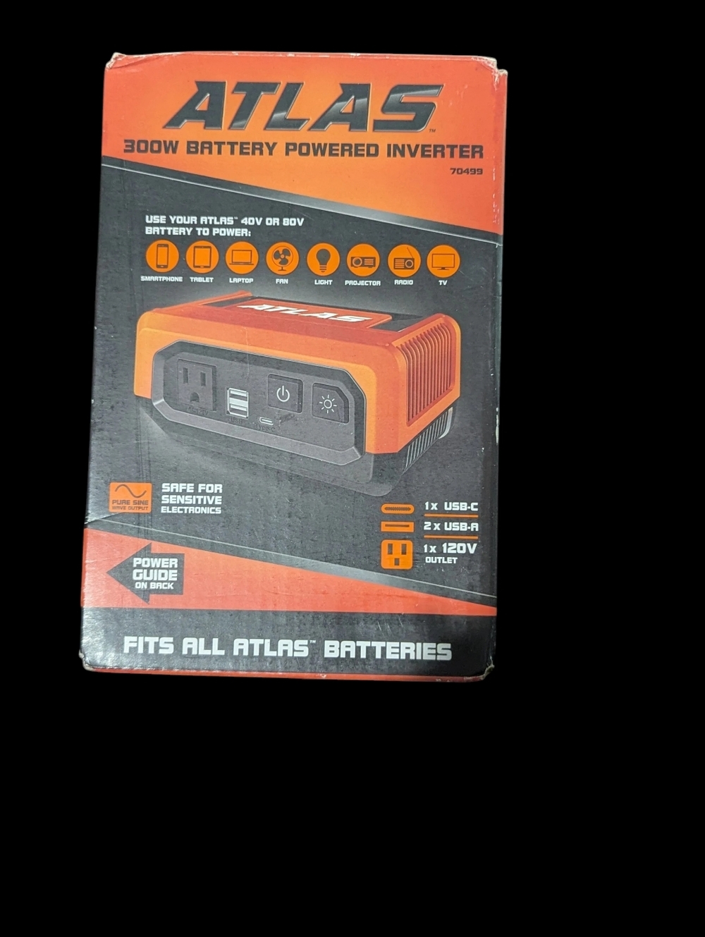 Atlas 300W Battery Powered Inverter